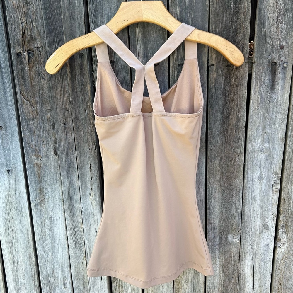 Spanx Strappy Go Lucky Racerback Tank Top Beige Nude S - Picture 6 of 11
